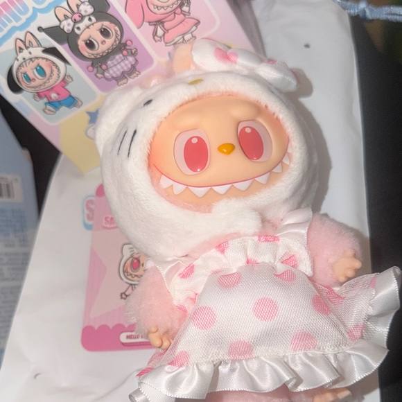 Labubu x Sanrio Characters Series vinyl plush dolls.. (HELLO KITTY) - Picture 2 of 9